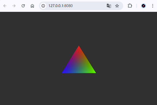 在 Windows 下使用 BGFX(WASM) +JS 渲染三角形